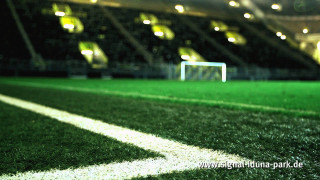 Soccer field goal ball night - high definition free wallpaper