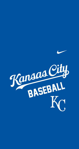 Kansas city baseball logo blue - the right side free wallpaper