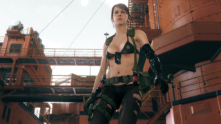 Woman bikini leathers building gun - metal gear free wallpaper