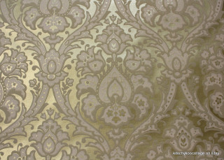 Flower leaves rococo silk screen - brown background free wallpaper