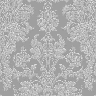 Gray white floral wallpaper design 3 - a large flower free wallpaper