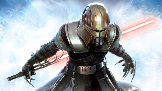 Star wars character red lightsaber 3 - his hand and a sword free wallpaper