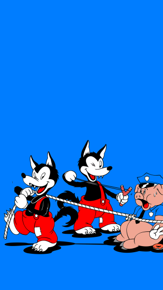 Cats pulling man dog back - free cats wallpaper