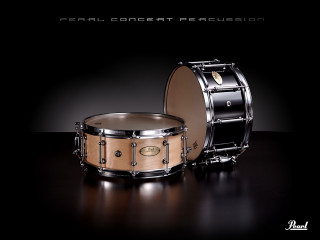 Drum set black background image - pearlescent free wallpaper