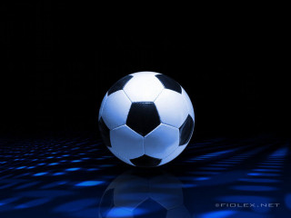 Soccer ball blue lights dark - the dark room free wallpaper