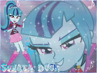 Cartoon girl blue hair pink 3 - dark shadow free wallpaper