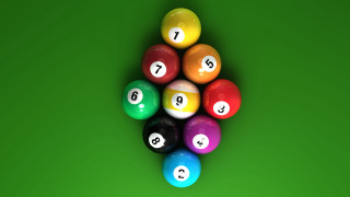 Pool table eight balls triangle - a pool table free wallpaper