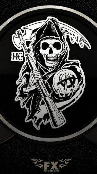 Skull gun skull back skull - back free wallpaper for mobile