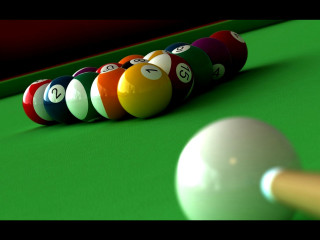 Pool table cue eight ball - unreal engine free wallpaper