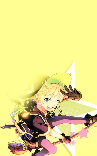 Woman archer flying yellow star - a bow and arrow free wallpaper for mobile