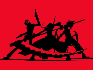 Couple people standing air guns - final fantasy free wallpaper for desktop