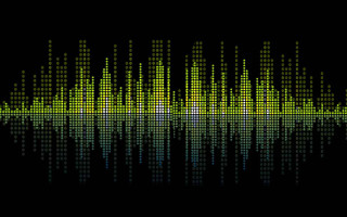 Sound wave reflection water black - cinematic composition free wallpaper