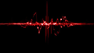 Red sound wave black background 3 - redshift free wallpaper for desktop