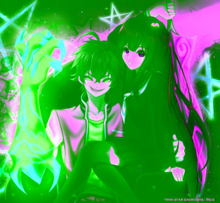 Anime characters red flame black - blue eye free wallpaper for tablet