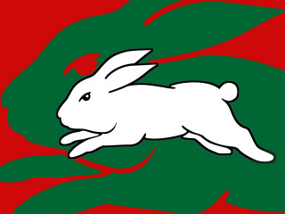 White rabbit green leaf red - red background free wallpaper
