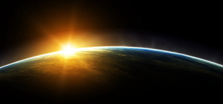Sun bright horizon earth sky - shining free wallpaper