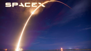 Spacex rocket launch night starry - ue 5 free wallpaper