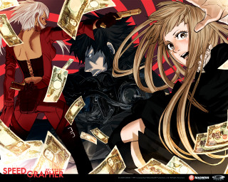 Anime characters money falling suit - money free wallpaper