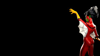 Woman red suit bat shoulder - a red suit free wallpaper