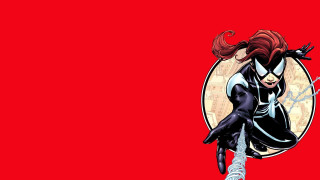 Woman black cat suit sword - a circle free wallpaper for desktop