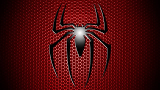 Red spider logo black background - alton tobey free wallpaper for desktop