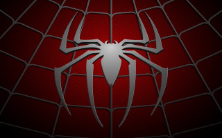 Spider man logo red background - a spider free wallpaper
