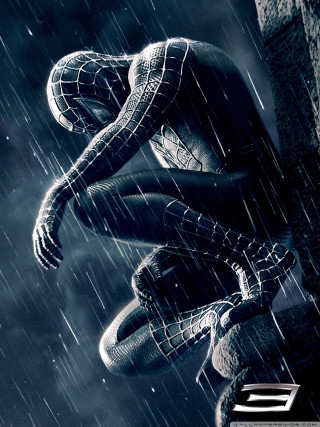 Spiderman ledge rain heroic bridge - a spider man free wallpaper for mobile