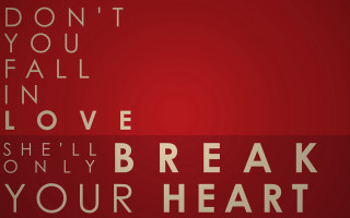 Red background break your heart - dan smith free wallpaper