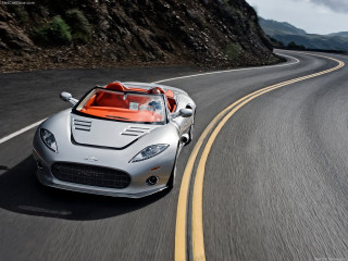 Silver sports car mountain road 5 - a mountain side free wallpaper