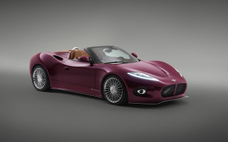 Red sports car brown leather - a studio free wallpaper
