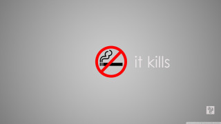 Red black sign it kills - poster free wallpaper