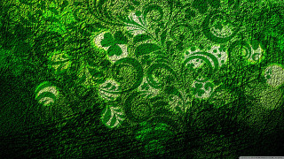 Green wall leaves flowers background - a pattern of leaves free wallpaper