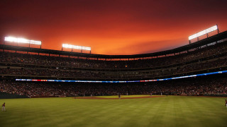 Baseball field crowd night red - a baseball field free wallpaper