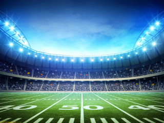 Stadium football field sky background - a stadium free wallpaper