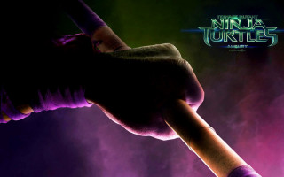 Person holding bat purple background - key art free wallpaper for desktop