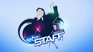 Blue black logo man suit - splash art free wallpaper for desktop