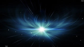 Blue star burst black background 3 - blue star free wallpaper