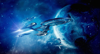 Space station galaxy starship distant - scifi free wallpaper