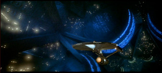 Futuristic space station blue background - a futuristic space station free wallpaper