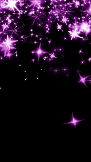 Black background pink stars white 4 - white star free wallpaper for mobile