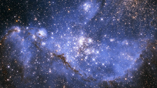 Large star cluster blue background 4 - free stars wallpaper