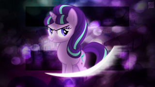 Purple pony blue white black - a white tail free wallpaper