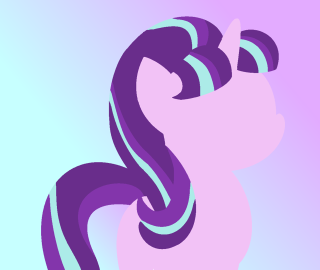 Purple pony long mane blue - a long mane free wallpaper