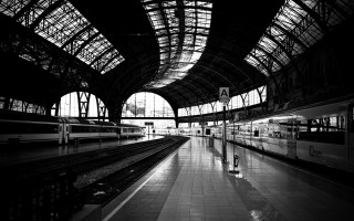 Train station people waiting platform - a train station free wallpaper