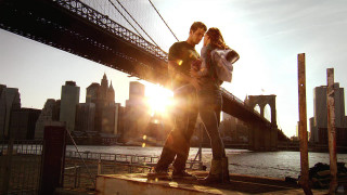 Man woman bridge sunshine city - alton tobey free wallpaper