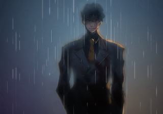 Man suit tie rain hands - the rain free wallpaper