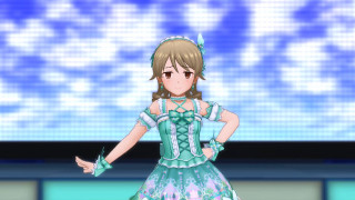 Woman dress screen clouds sky - aya goda free wallpaper