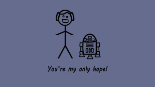 Man robot only hope blue - youre free wallpaper for desktop