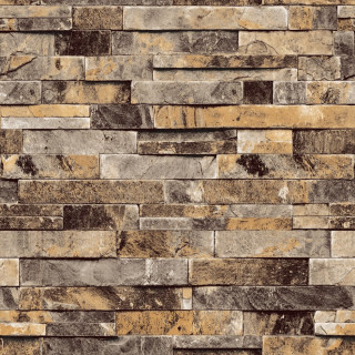 Stone wall brown tan pattern - romanesque free wallpaper for tablet