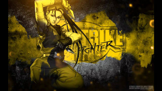 Woman sword yellow background black - du jin free wallpaper